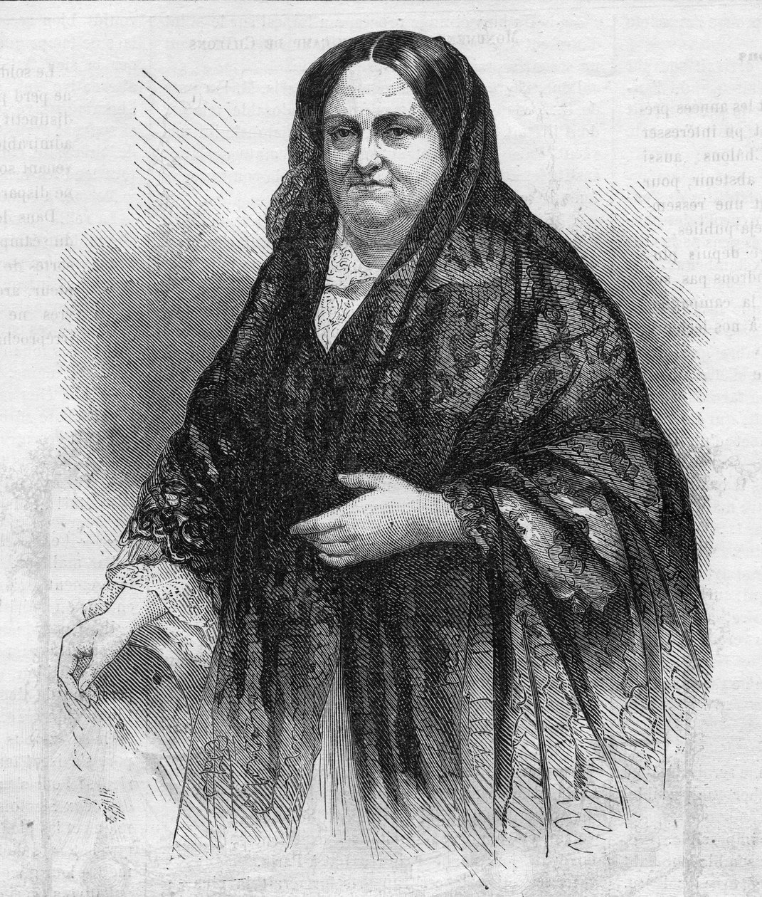 Porträtt av Marie Christine Ferdinande de Bourbon av French School