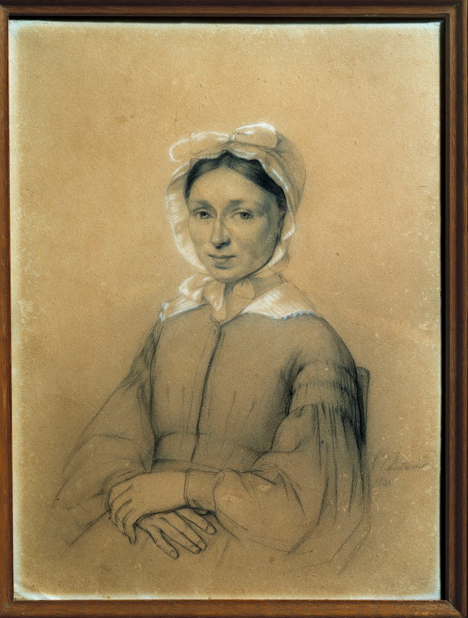 Porträtt av Marie Dumas, född Marie Louise Elisabeth Labouret, mor till Alexandre Dumas far Anonym teckning. 1841 Villers Cotterets. Alexandre Dumas museum av French School