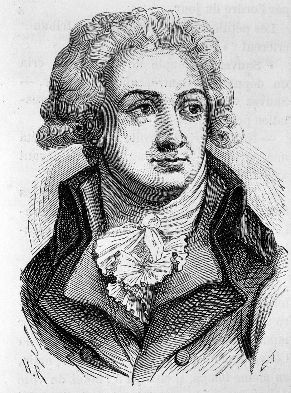 Porträtt av Marie Jean Herault de Sechelles (1759-1794), fransk politiker - i "L