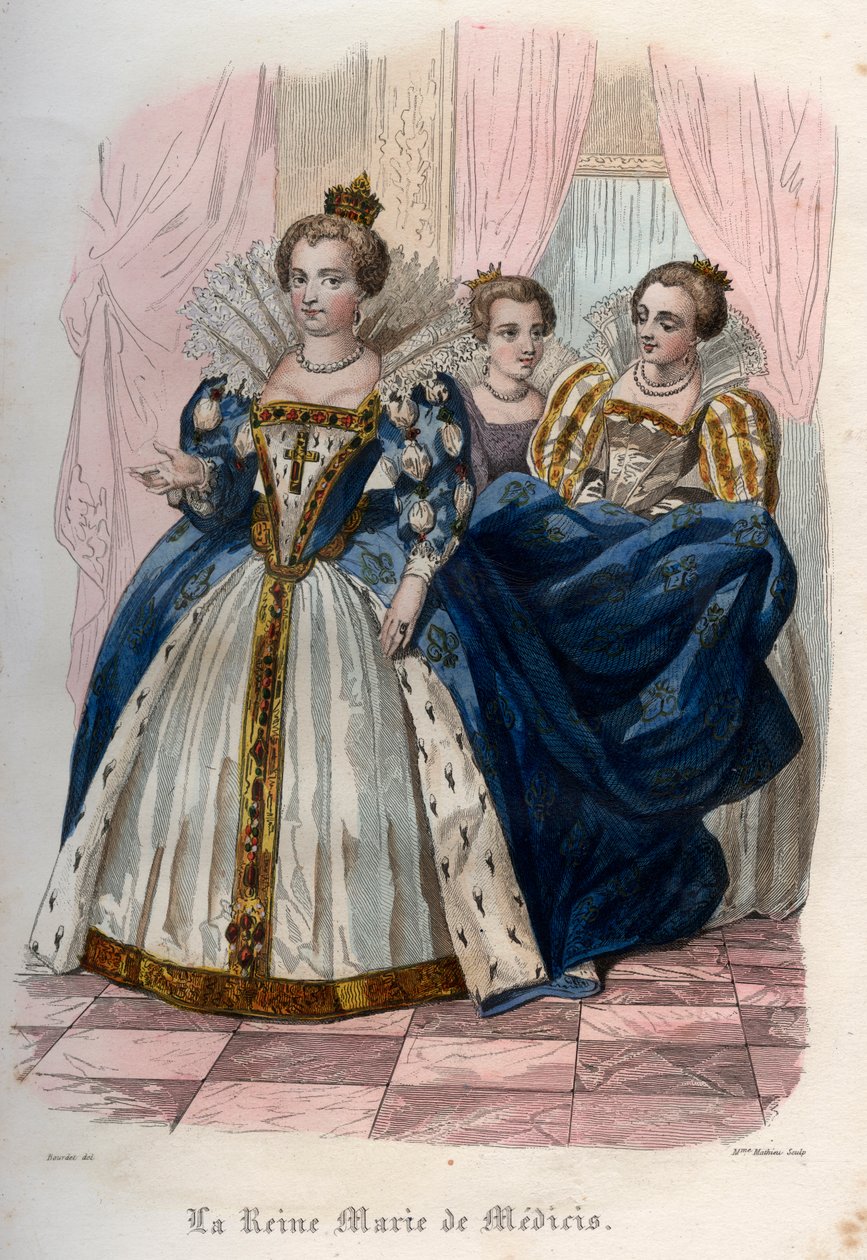 Porträtt av Marie de Medici (1575-1642) av French School