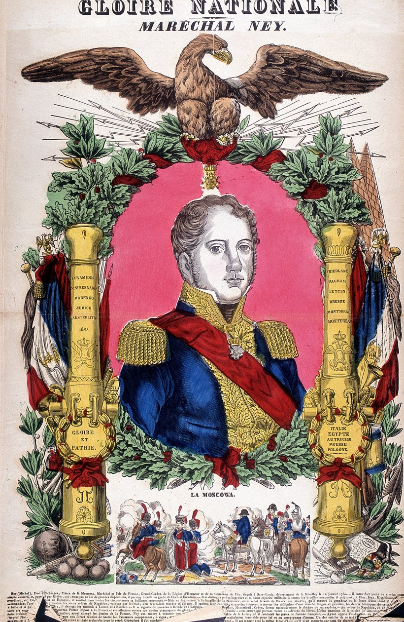 Porträtt av marskalk Michel Ney (1769 - 1815). av French School