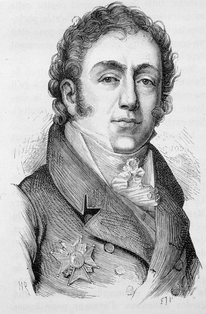 Porträtt av Mathieu Montmorency, fransk politiker (1766 - 1826) - i "" L