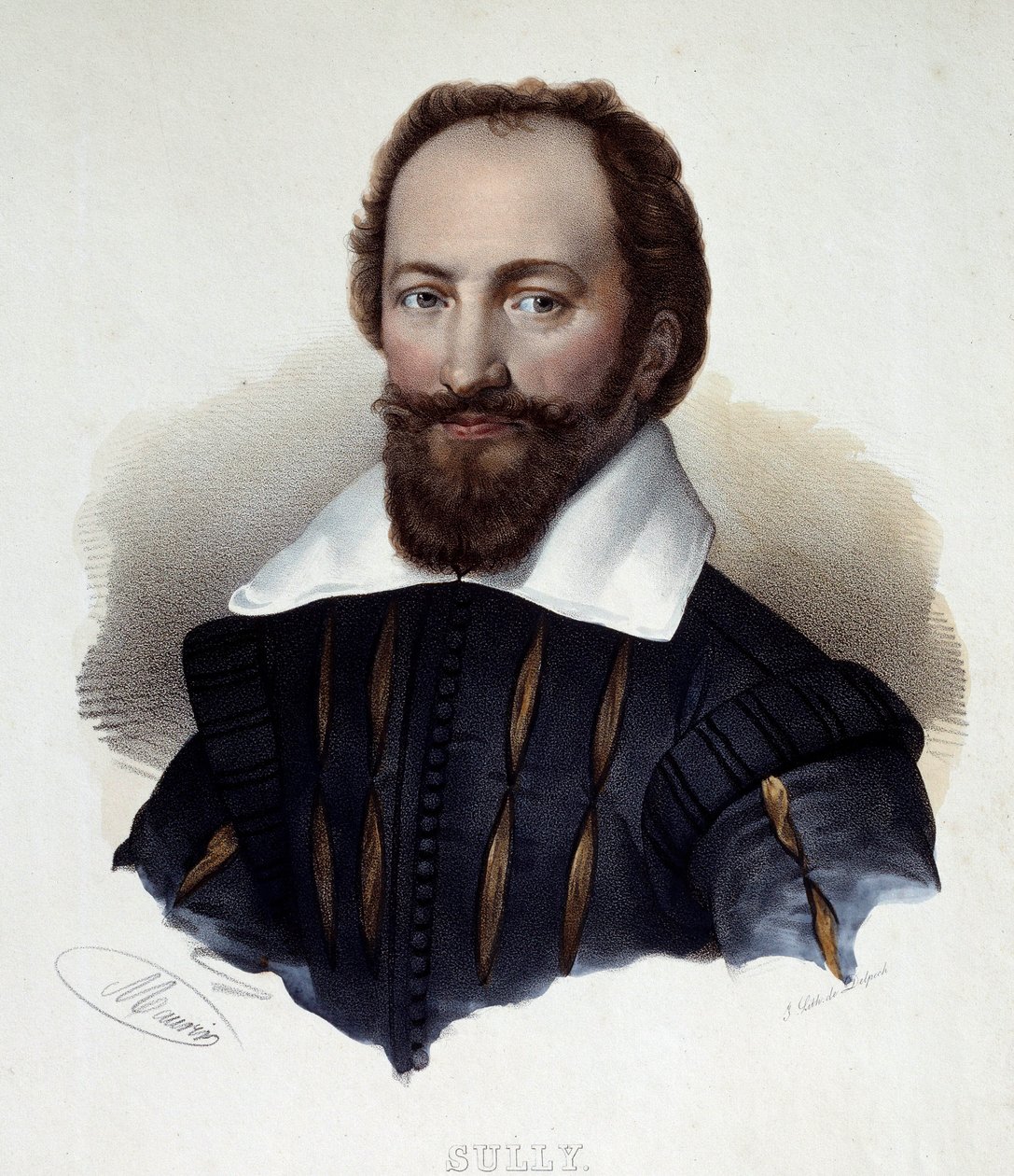 Porträtt av Maximilian de Bethune av French School