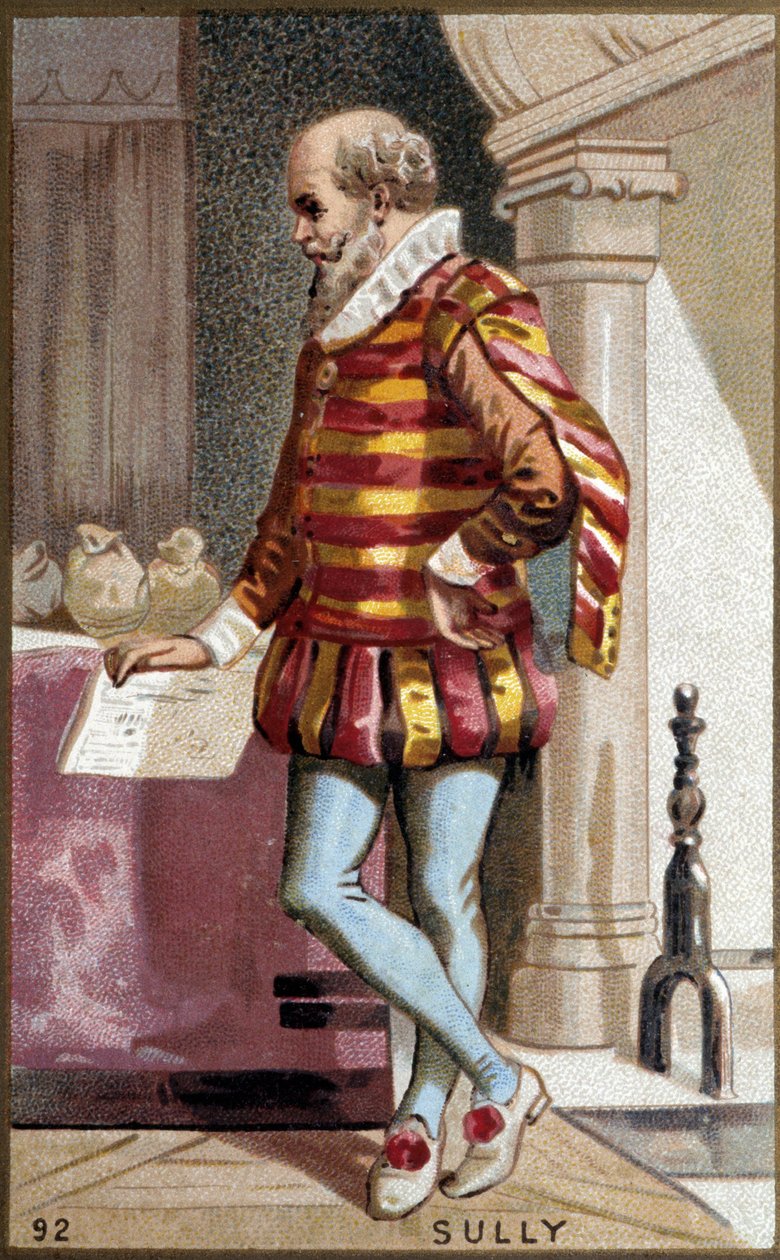 Porträtt av Maximilian de Bethune, baron de Rosny, hertig av Sully (1560-1641), fransk politiker. av French School