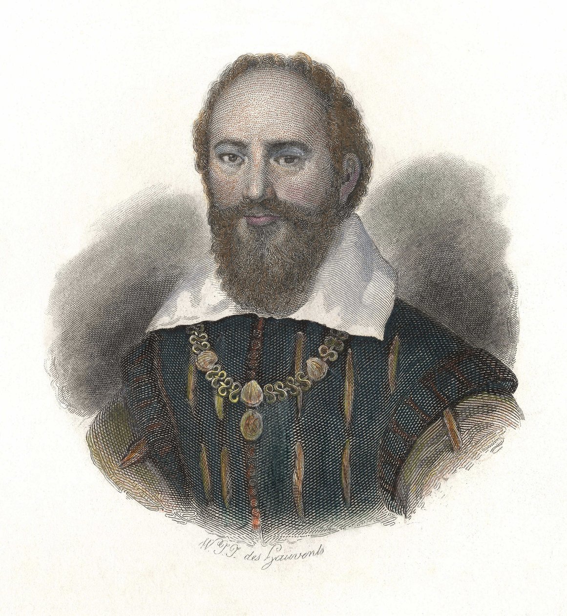 Porträtt av Maximilian de Bethune, Baron de Rosny och hertigen av Sully av French School