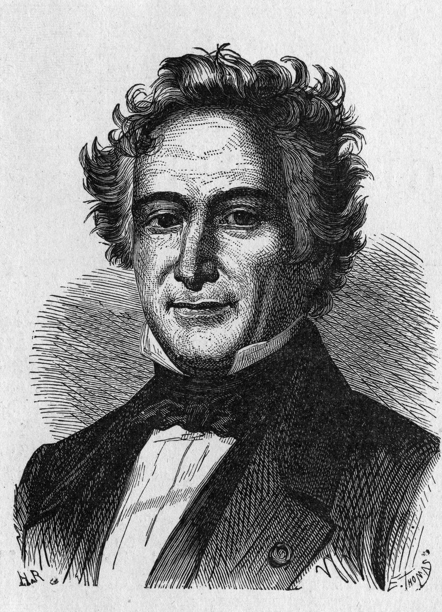 Porträtt av Michel Eugene (Michel-Eugene) Chevreul (1786-1889), fransk kemist - i "Album de la Science; berömda vetenskapsmän; Stora upptäckter””” 1896. av French School
