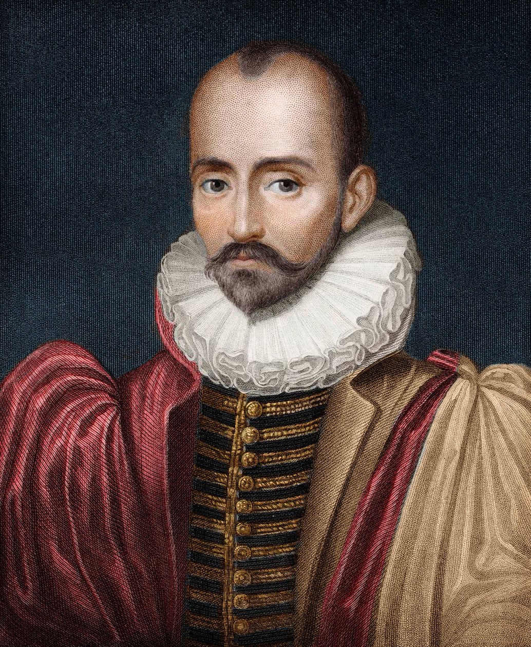 Porträtt av Michel Eyquem de Montaigne av French School