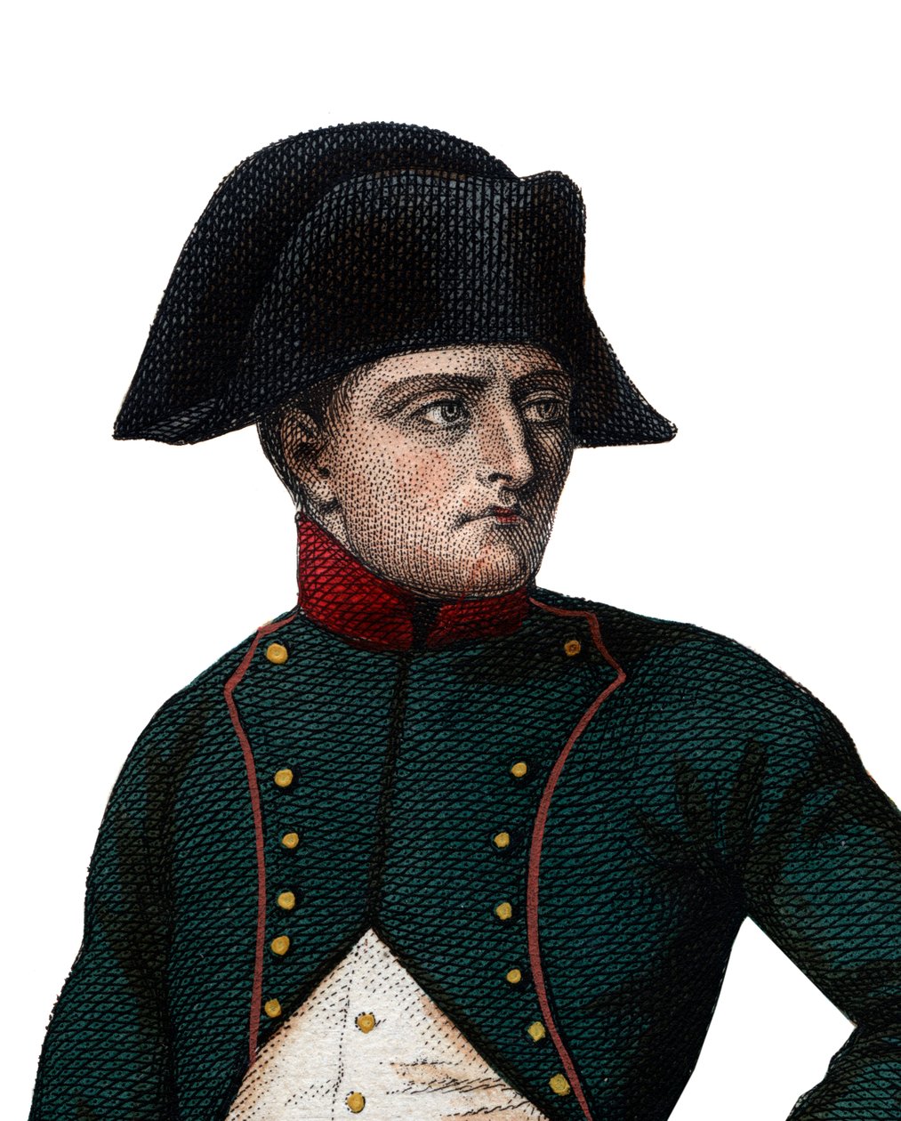 Porträtt av Napoleon Bonaparte (1768-1821) som förste konsul. av French School