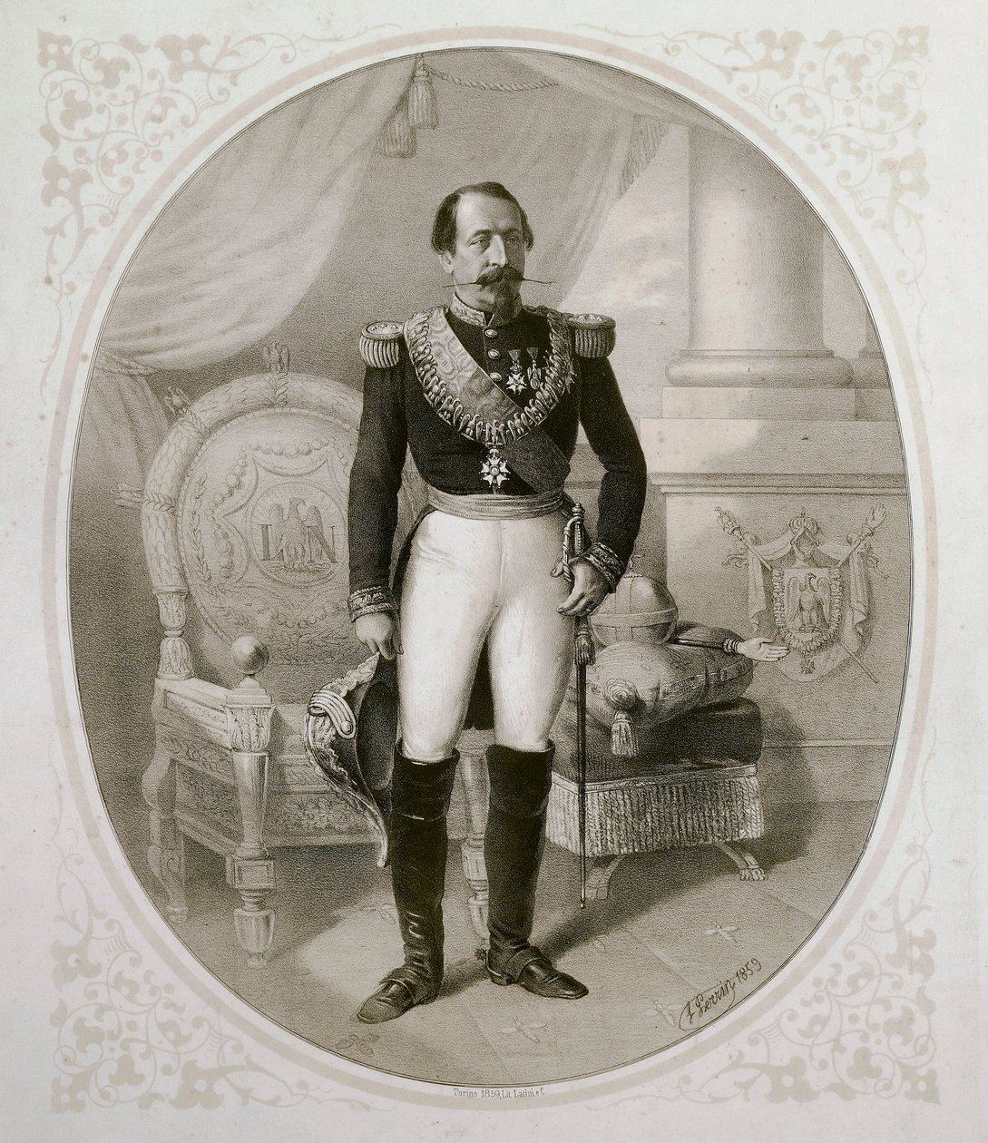 Porträtt av Napoleon III (1808 - 1873) av French School
