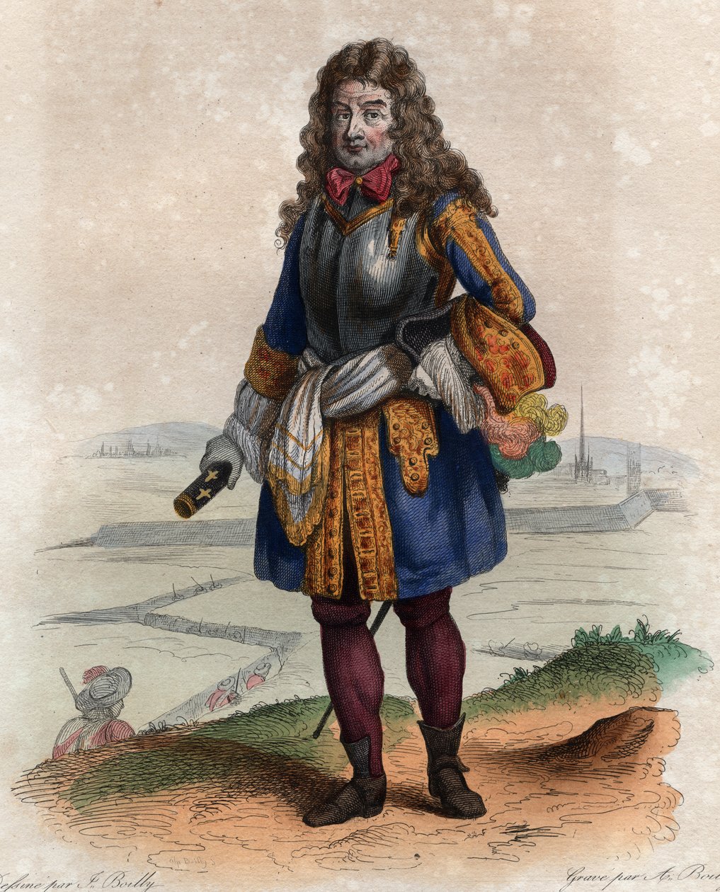 Porträtt av Nicolas Catinat de La Fauconnerie (1637-1712), fransk militärbefälhavare och marskalk av Frankrike. av French School