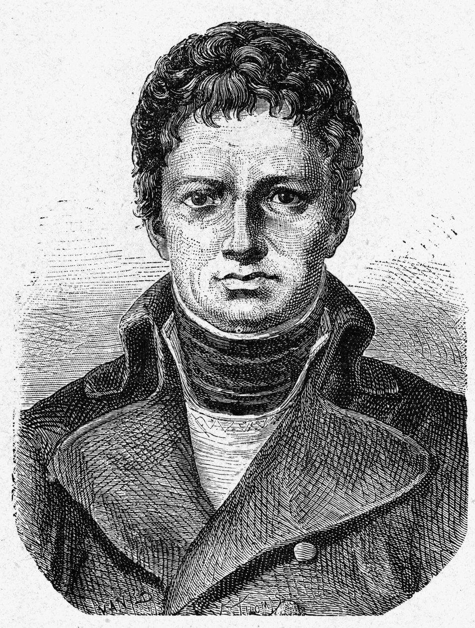 Porträtt av Nicolas René Dufriche, baron Desgenettes (1762 - 1837), fransk militärläkare - i "Album de la Science; berömda vetenskapsmän; Stora upptäckter””” 1896. av French School
