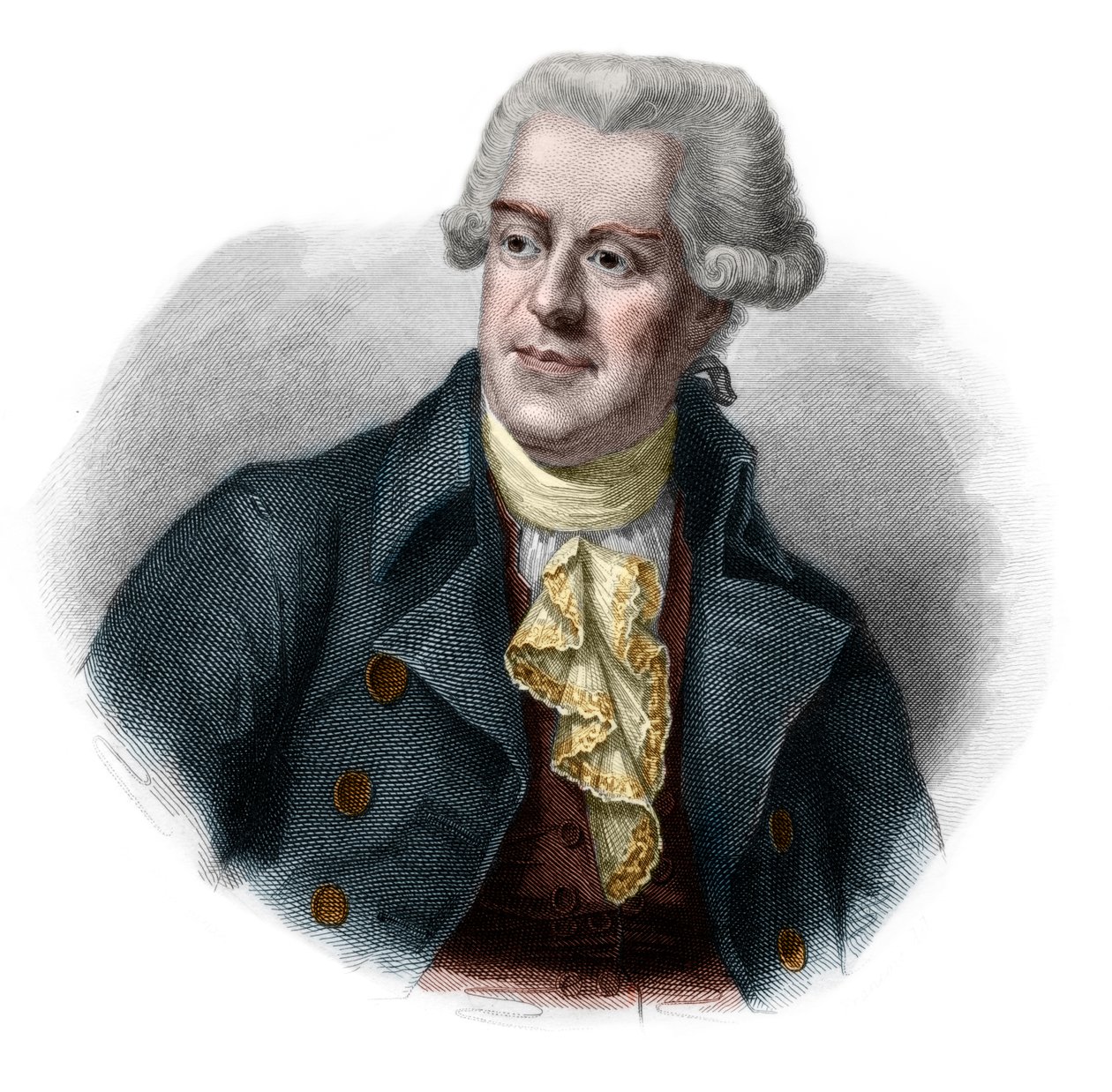 Porträtt av Pascal (Pasquale) Paoli (1725-1807) korsikansk patriot och ledare. av French School