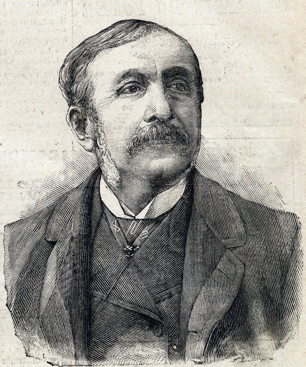 Porträtt av Paul, greve av Remusat (1831-1897), fransk journalist och författare av French School
