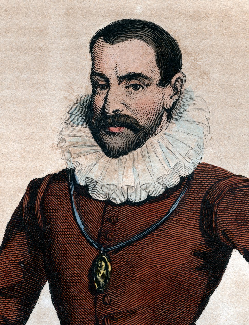 Porträtt av Philippe Duplessis Mornay (1549-1623), Lord of Plessis Marly, fransk protestantisk författare. av French School