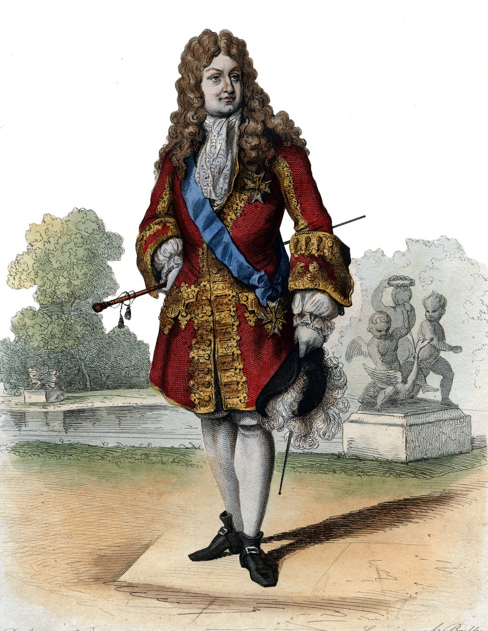 Porträtt av Philippe II, hertig av Orleans (1674-1723). av French School