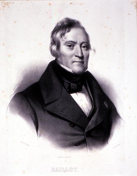 Porträtt av Pierre Baillot (1771-1842) graverad av Julien (litho) av French School