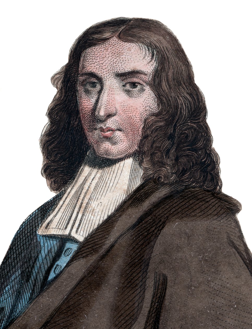 Porträtt av Pierre Bayle (1647-1706), fransk filosof och författare. av French School