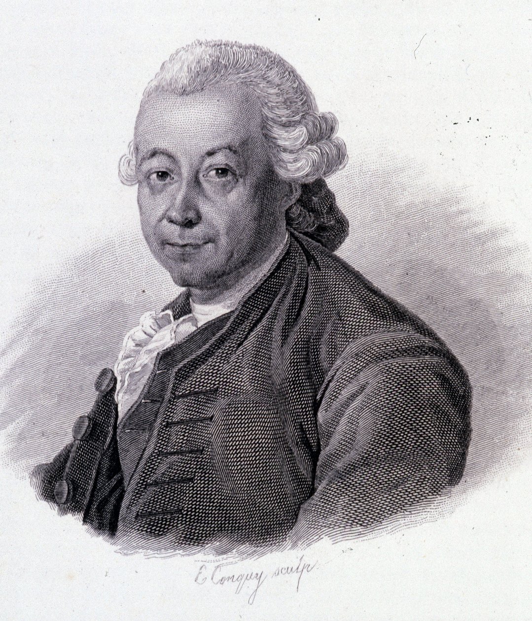 Porträtt av Pierre Pepper (1719-1786), fransk upptäcktsresande - i "" Porträtt av användbara män"" av French School