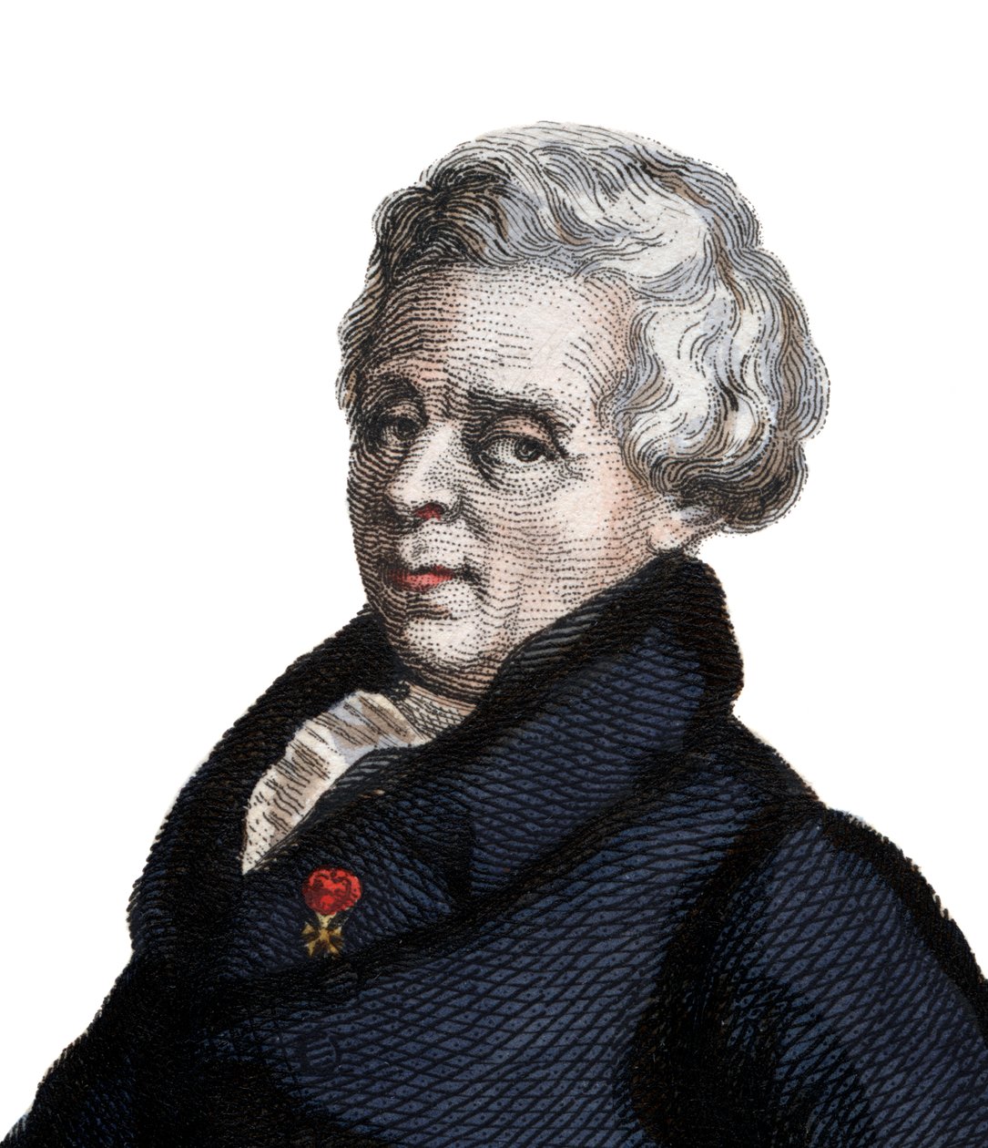 Porträtt av Pierre Simon, markis de Laplace (La Place) (1749-1827), fransk matematiker och astronom. av French School