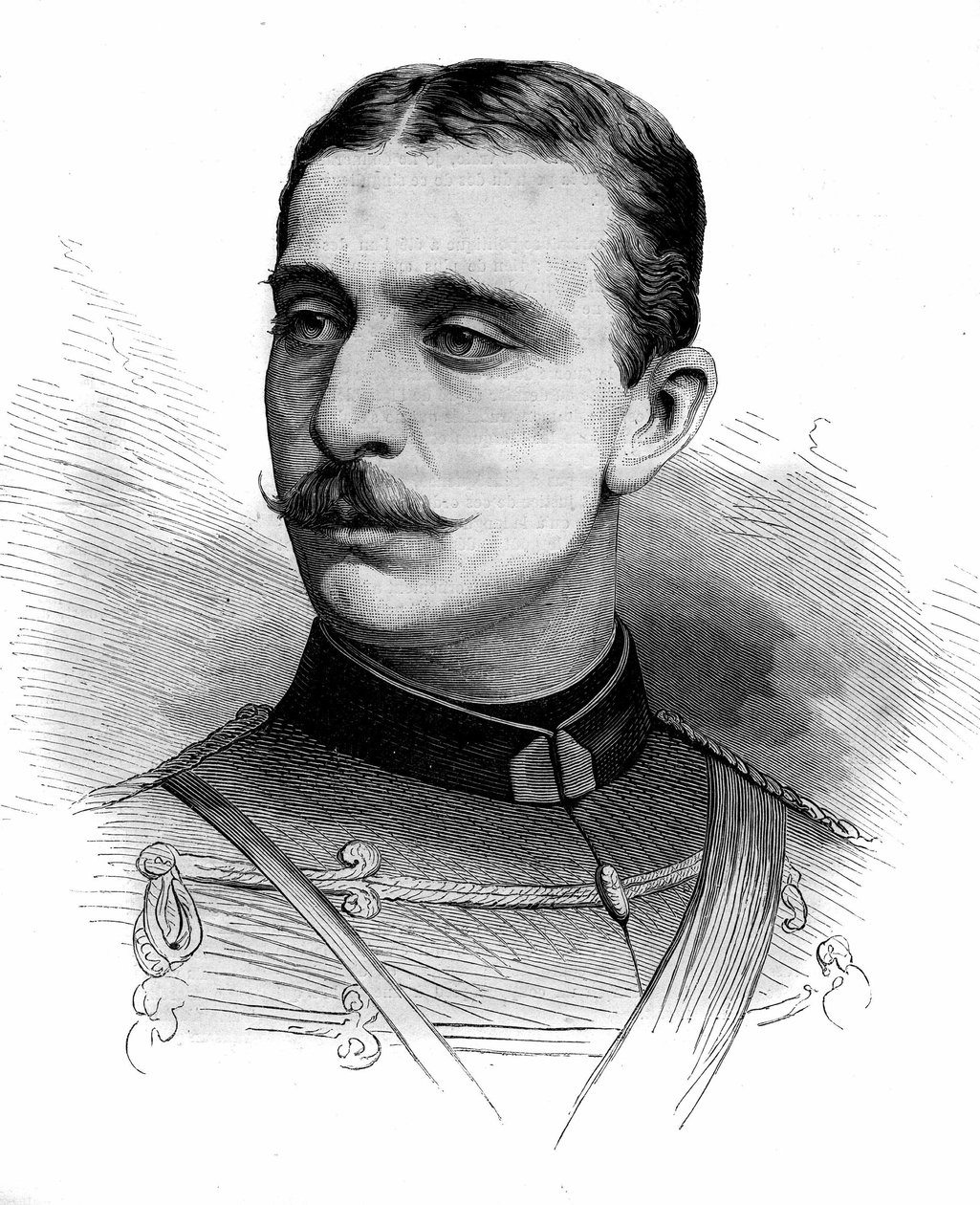 Porträtt av prins Eugene Louis Napoleon, känd som "Prince Imperial", son till Napoleon III (1856-1879). Gravyr i "" Le Monde Illustré"" nr 1161 av 28 juni av French School