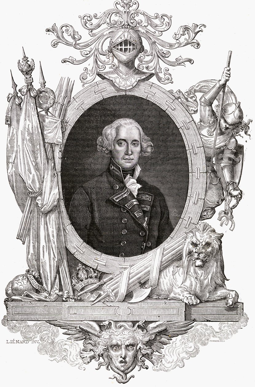 Porträtt av Richard, Earl Howe (1726-99) engelsk sjöofficer av French School