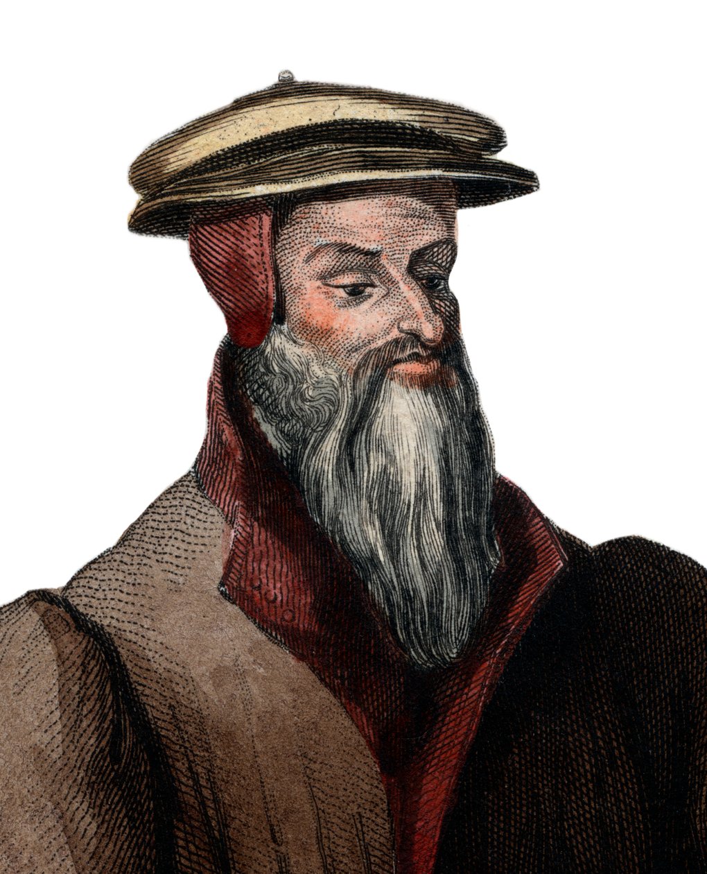 Porträtt av Robert I Estienne (Robert Stephens) (1503-1559), fransk tryckare. av French School