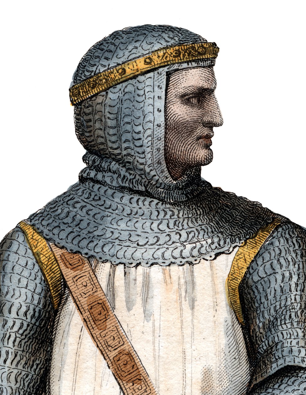 Porträtt av Rollo (Robert I) (860-c.927-933), vikingaledare och hertig av Normandie. av French School
