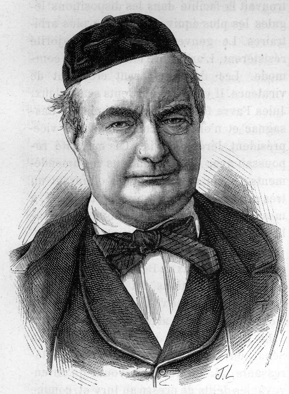 Porträtt av Sainte Beuve (1804 - 1869) (Sainte-Beuve) fransk författare - i "" L