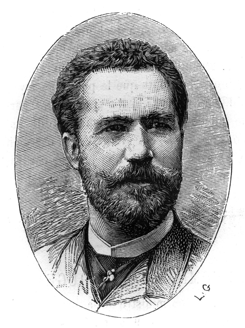 Porträtt av Sebastian Julian Gayarre Garjon (1844-1890), spansk tenor. Gravyr i ""The Illustrated World"", 20 mars av French School