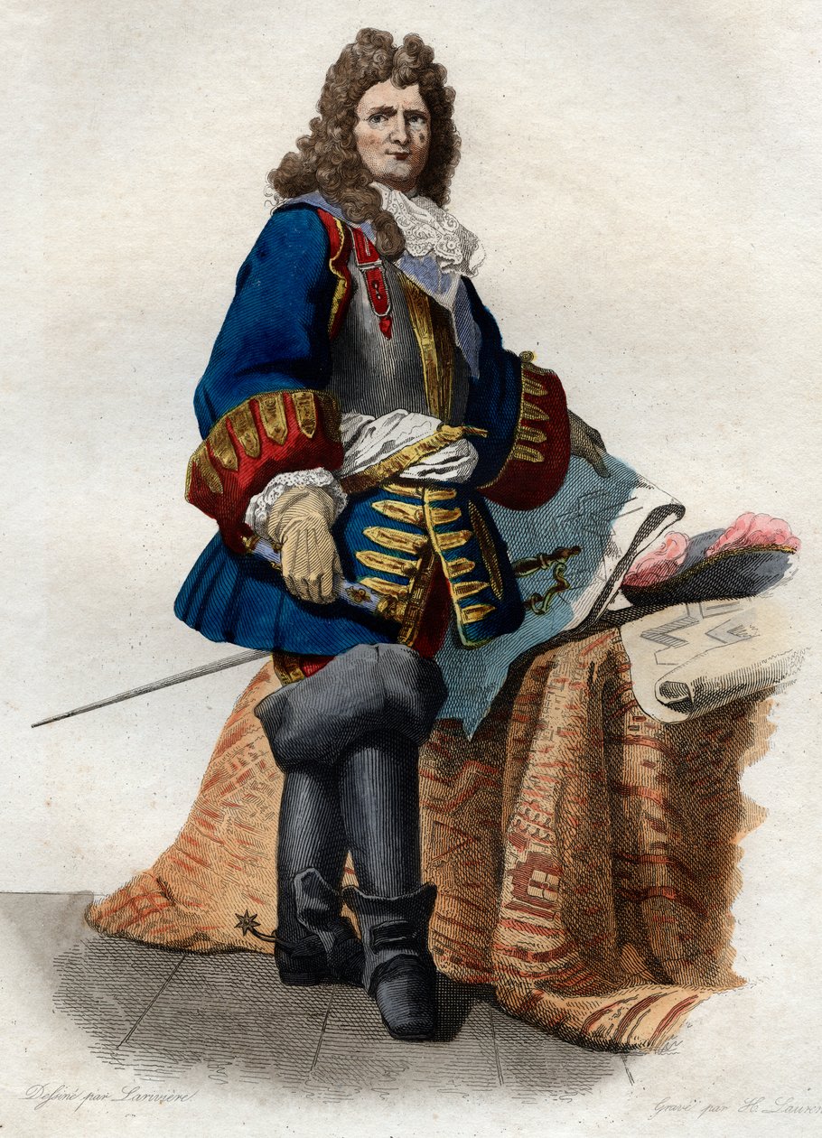 Porträtt av Sebastien le Prestre, Marquis de Vauban (1633-1707), marskalk av Frankrike. av French School