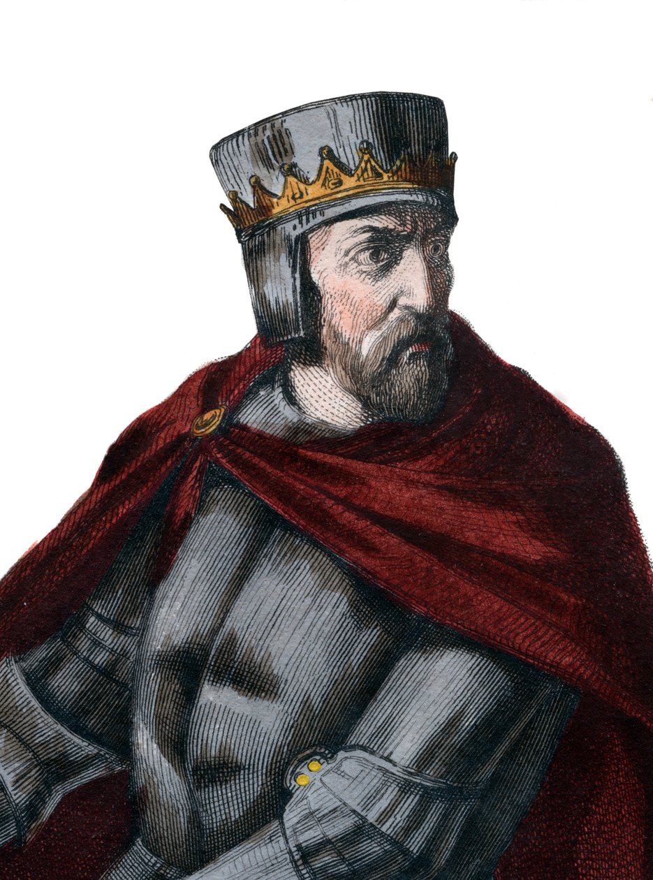 Porträtt av Simon IV de Montfort, 5:e greven av Leicester (1150-1218), fransk adelsman. av French School