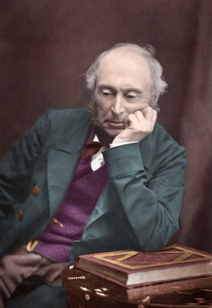Porträtt av Sir William George Armstrong (1810-1900), brittisk uppfinnare och industrialis av French School