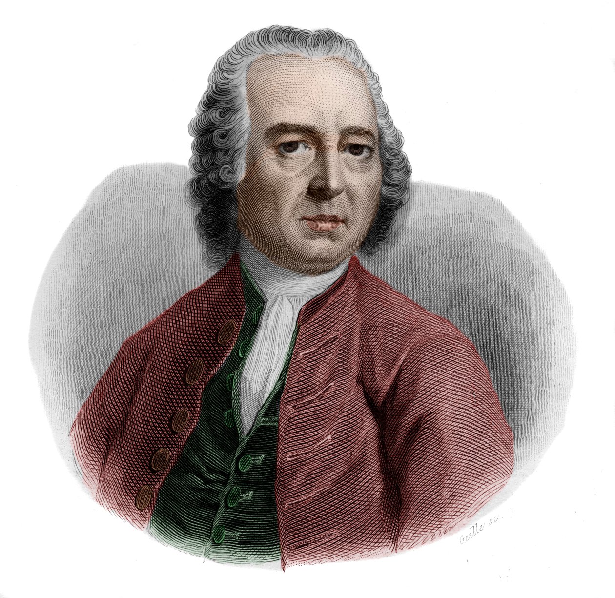 Porträtt av Valentin Jamerey-Duval (1695-1775), fransk bibliotekarie och sekreterare. av French School