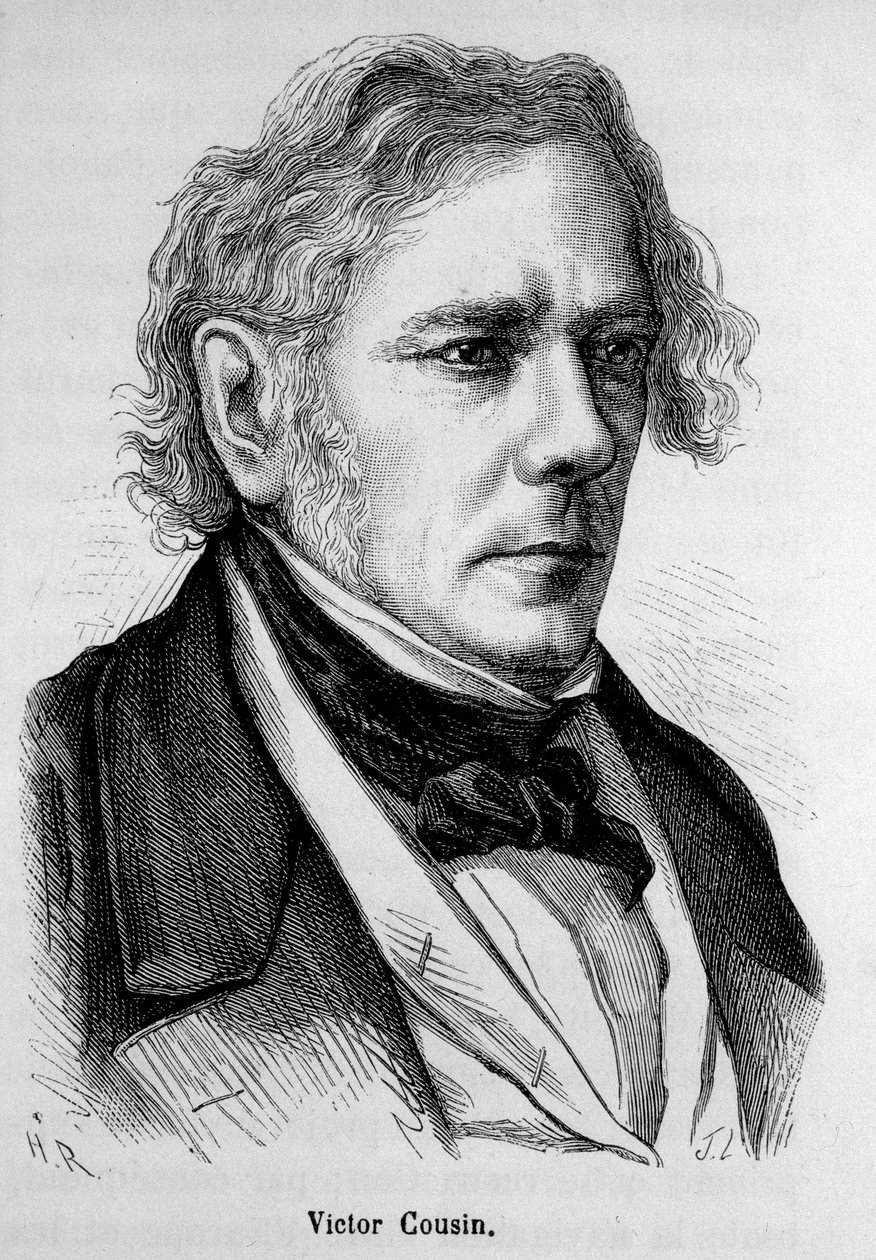Porträtt av Victor Cousin (1792 - 1867), fransk filosof - i "" L
