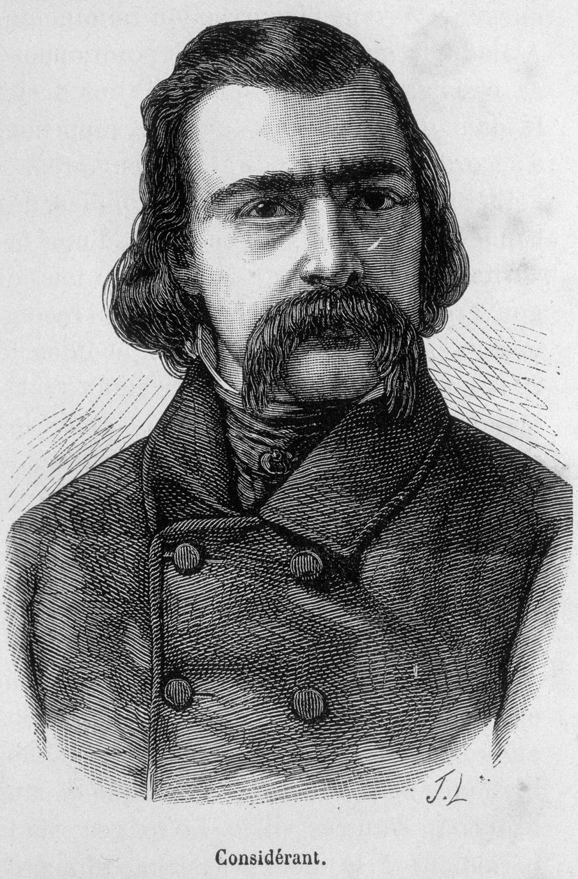 Porträtt av Victor Recital (1808 - 1893) fransk filosof och ekonom - i "" L