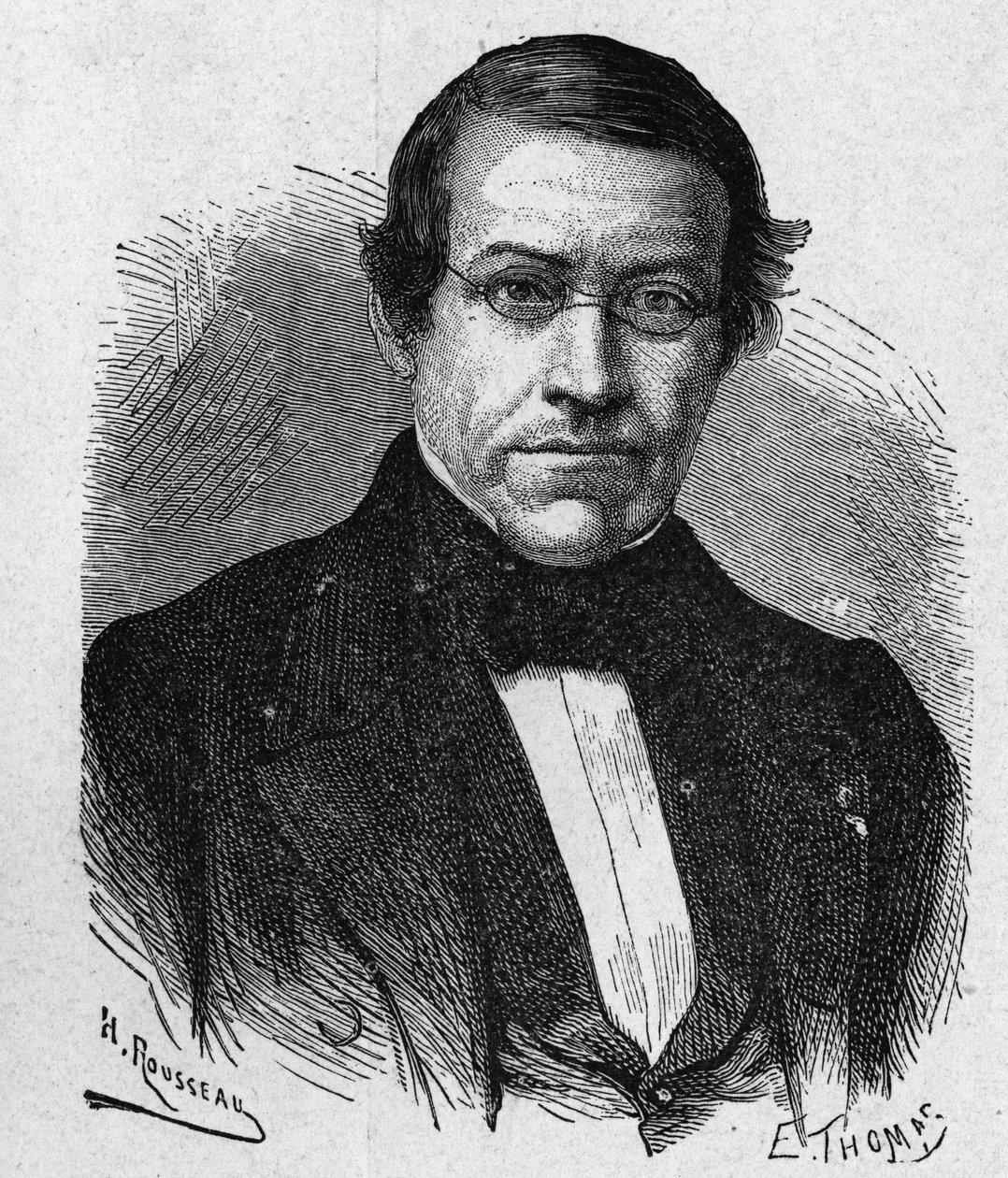 Porträtt av Wheatstone (1802 - 1875), uppfinnare inom telegrafiområdet - i "" Vetenskapens album; berömda vetenskapsmän; Stora upptäckter””” 1896. av French School