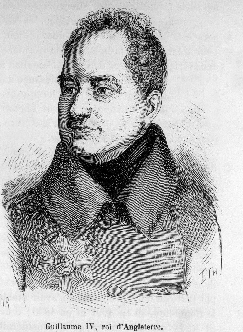 Porträtt av William IV, kung av England (1765-1837). av French School