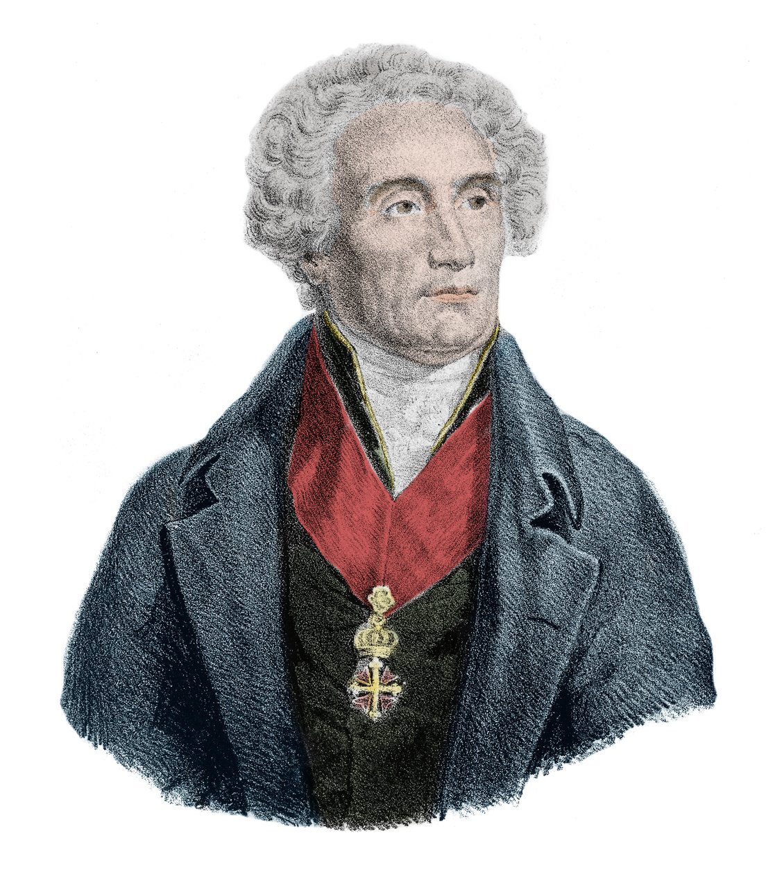 Porträtt av Xavier de Maistre av French School