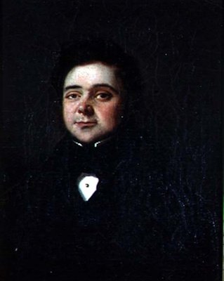 Porträtt av en gentleman, ca 1835 (olja på duk) av French School