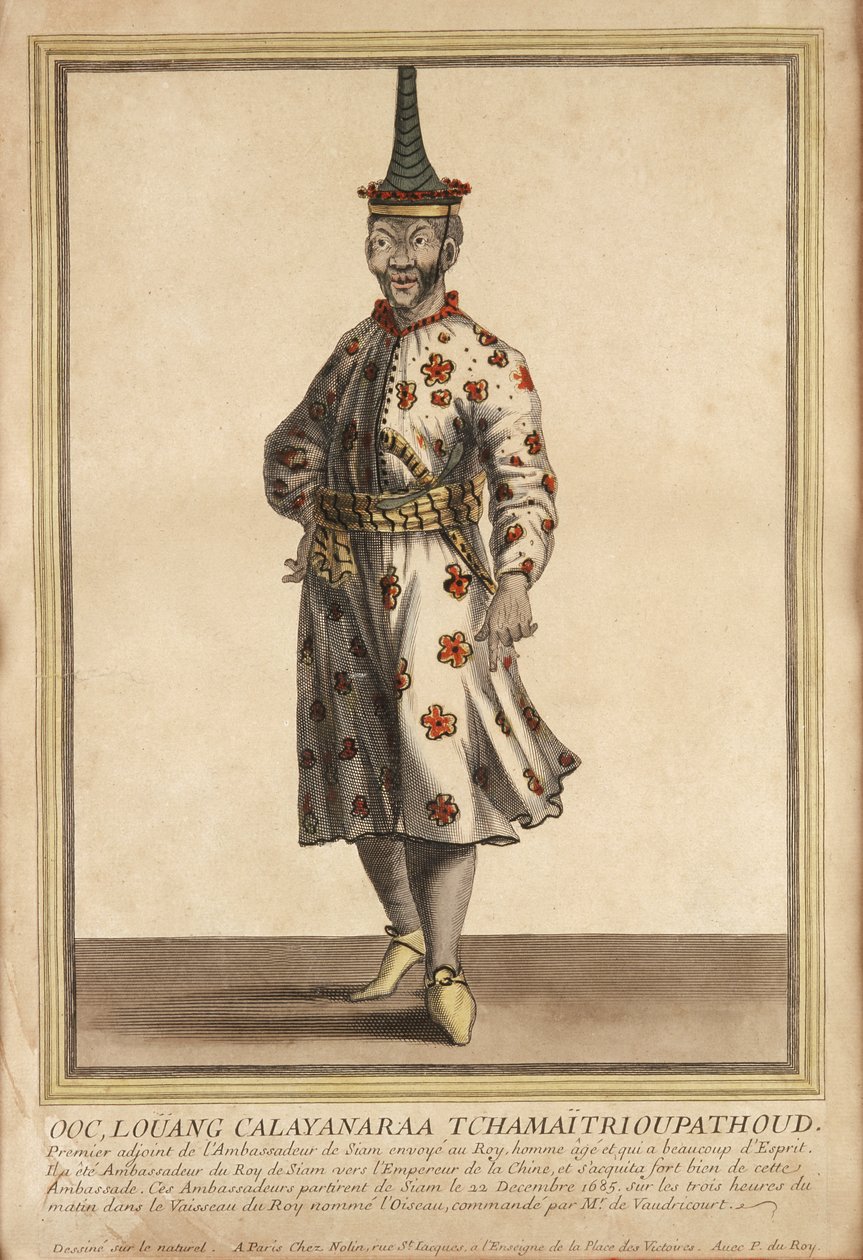 Porträtt av en av de siamesiska ambassadörerna till Ludvig XIV, 1685 av French School
