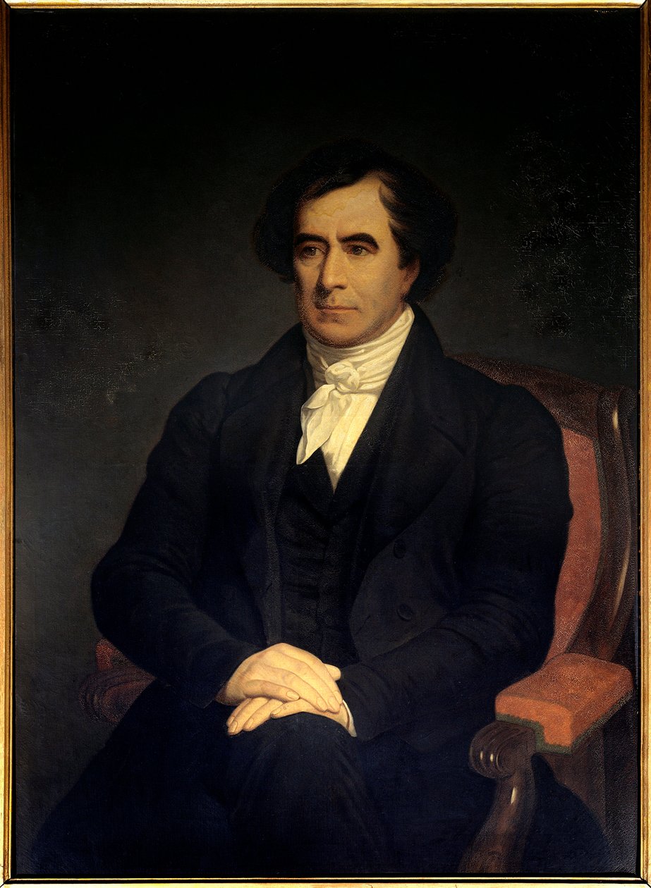 Porträtt av fysikern Francois Arago (1786-1833), astronom och politiker, marin- och krigsminister 1848. Anonym målning från 1800-talet. Paris, Musee De L