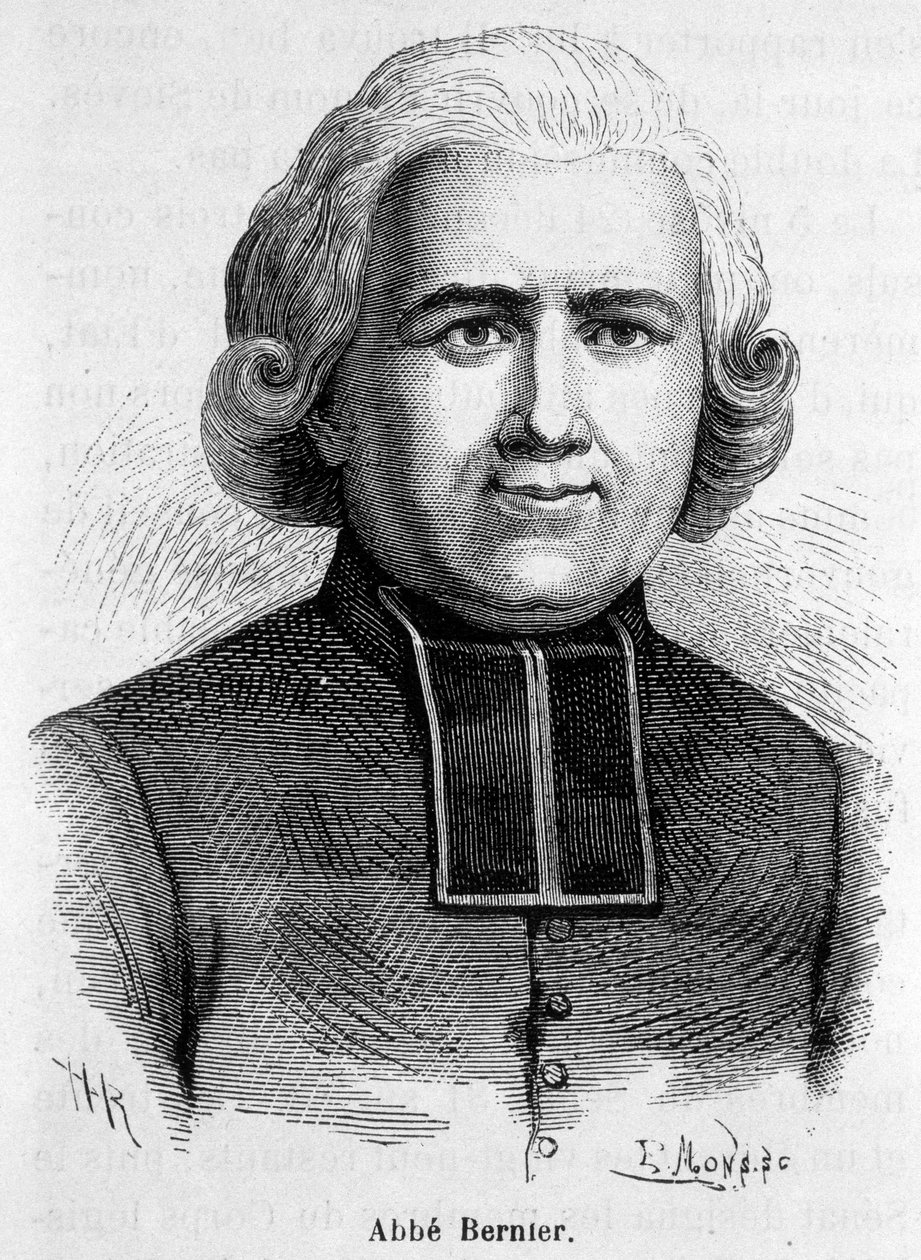 Porträtt av Abbe Bernier, fransk prelat (1762-1806) av French School