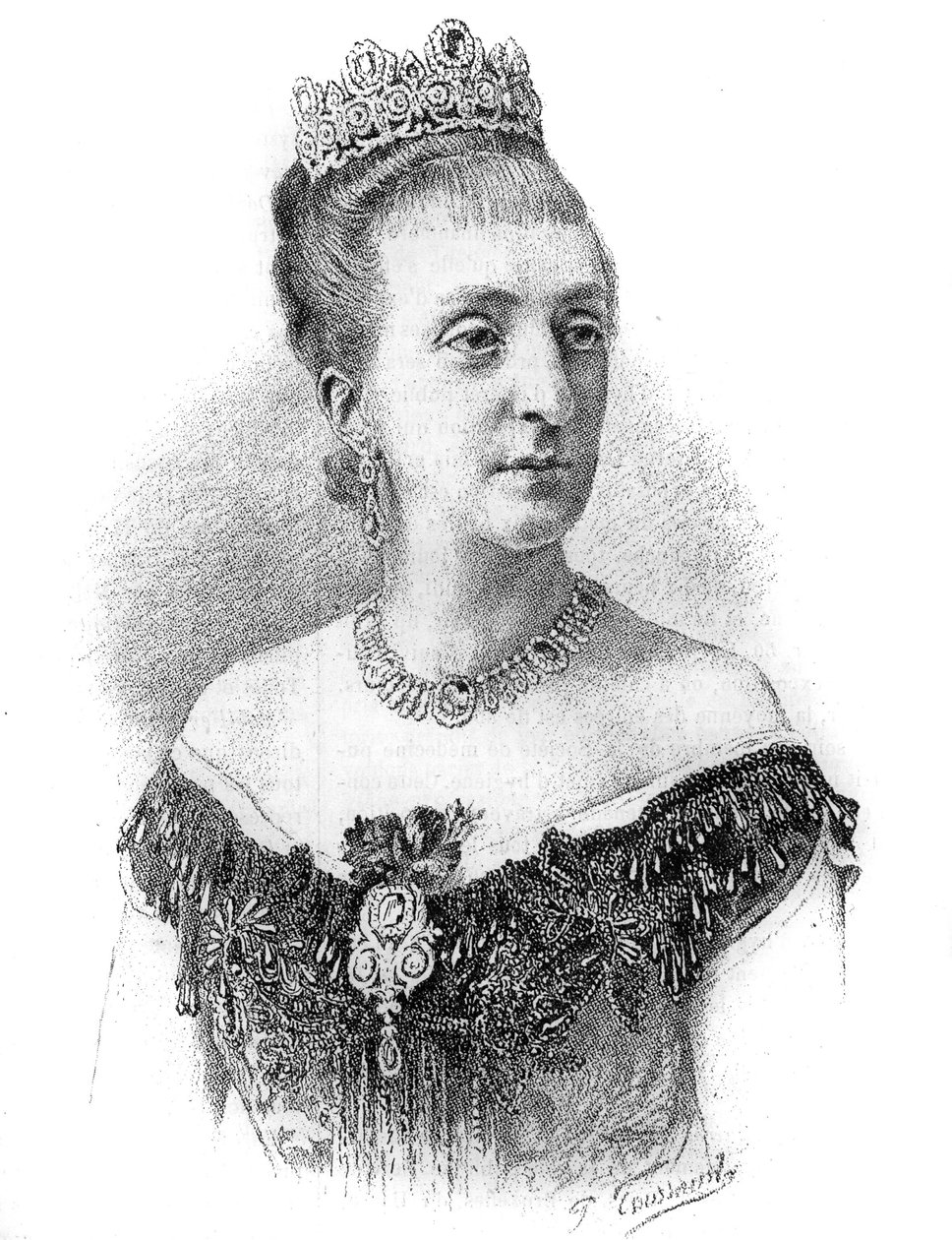 Porträtt av grevinnan av Paris, Marie-Isabelle (Marie-Isabelle) d