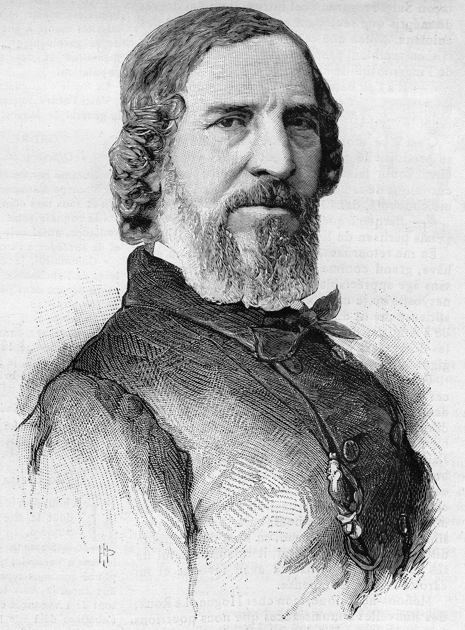 Porträtt av den franske skådespelaren Hugues Bouffe (1800-1888). av French School