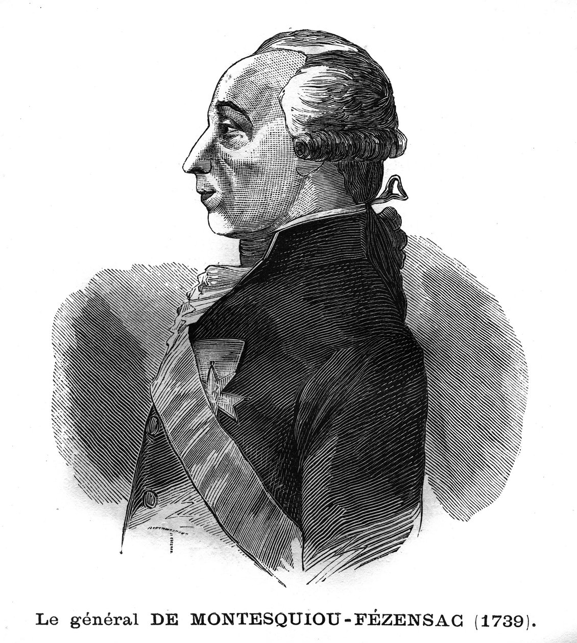 Porträtt av markisen Anne Pierre Comte de Montesquiou Fezensac (Montesquiou-Fezensac av French School