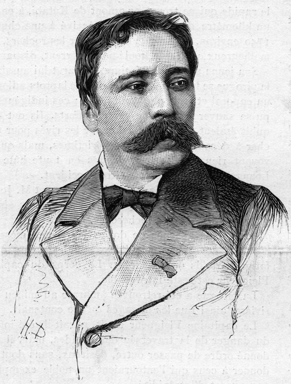 Porträtt av målaren James Bertrand (1825-1887). av French School
