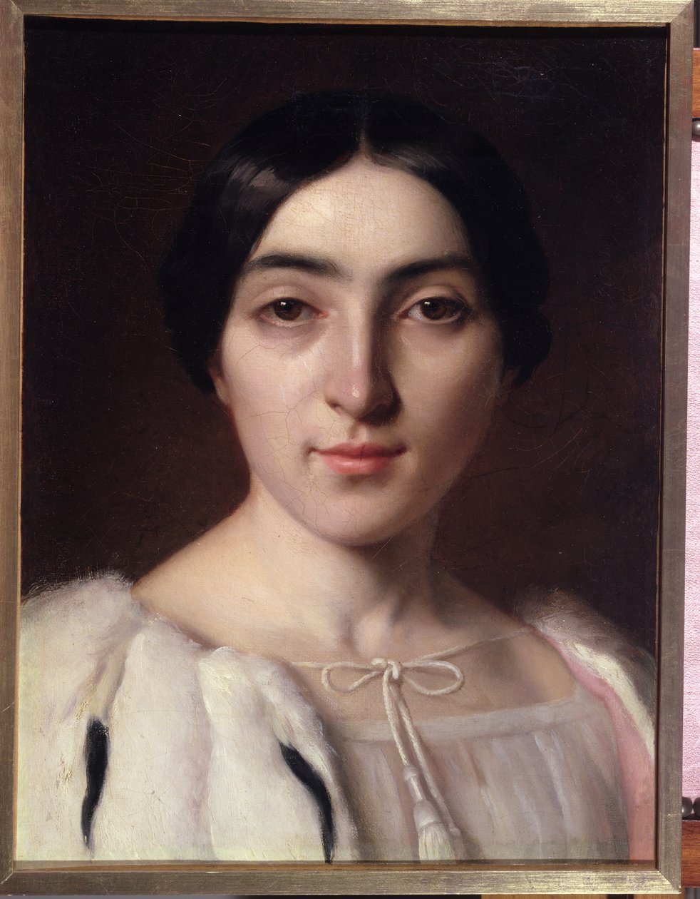 Porträtt antas vara Adele Hugo (1830-1915) av French School