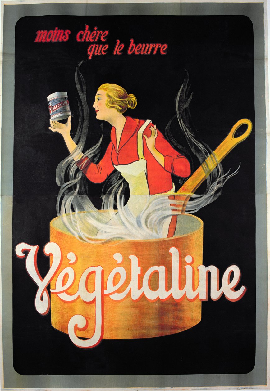 Affisch reklam Vegetalin margarin av French School