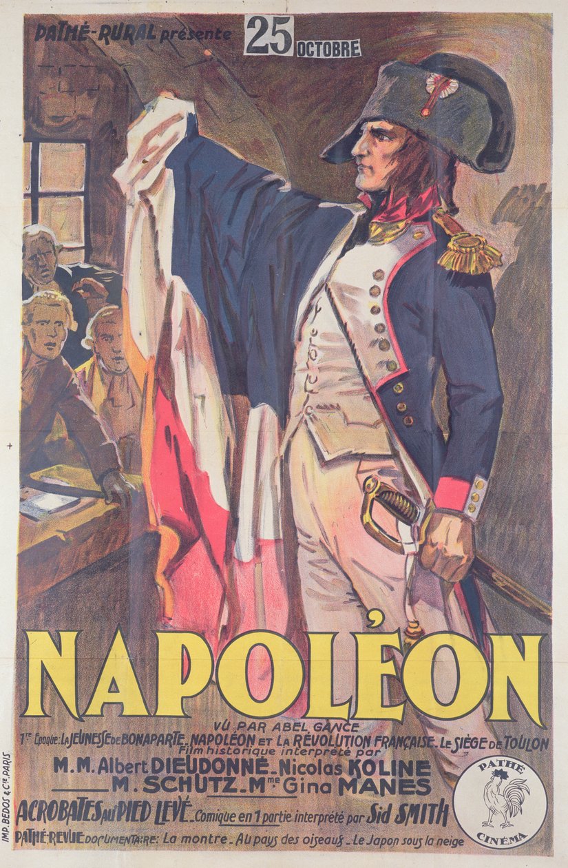 Affisch för filmen Napoleon skriven av Abel Gance av French School