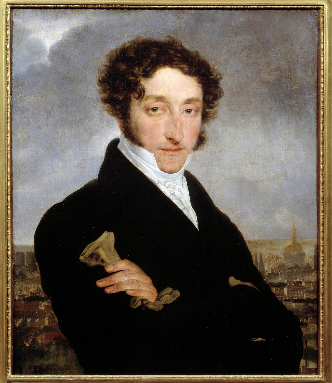 Förmodat porträtt av bokstäverna Charles Nodier av French School